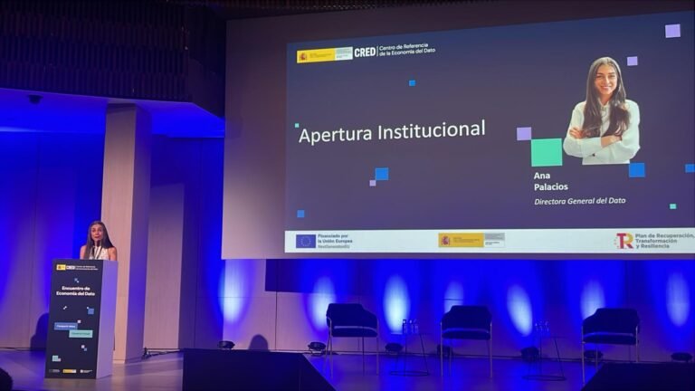 Ana Palacios Morillo Directora General del Dato en II Encuentro Nacional de Economía del Dato