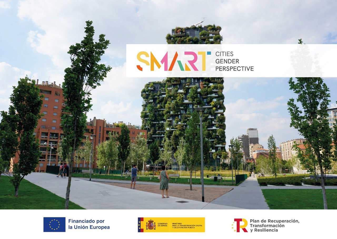 Parque urbano de Viena con senderos, zonas de estar y varios grupos de personas de distintas edades usando el espacio
